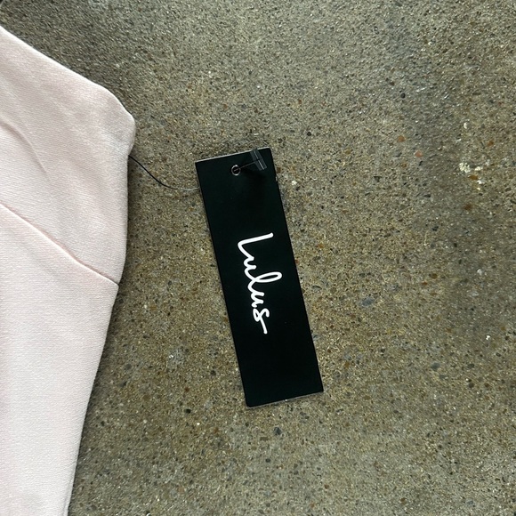 NWT Lulus Bodycon Mini Dress in Light Pink Size XL Women’s Double Lined - Flawed - Picture 3 of 8